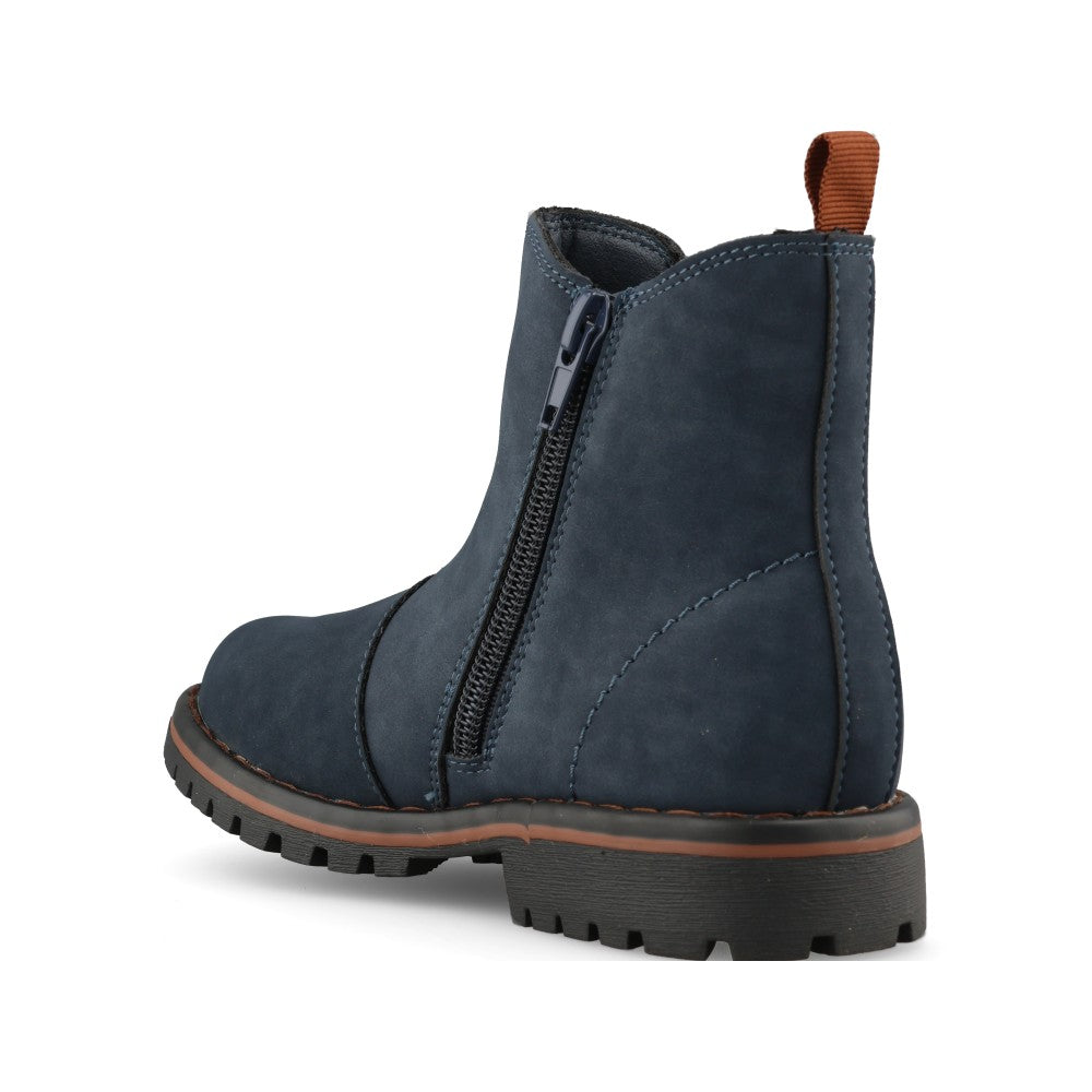 Clarks Boys Cliffchelseak Navy G-Fit Boot