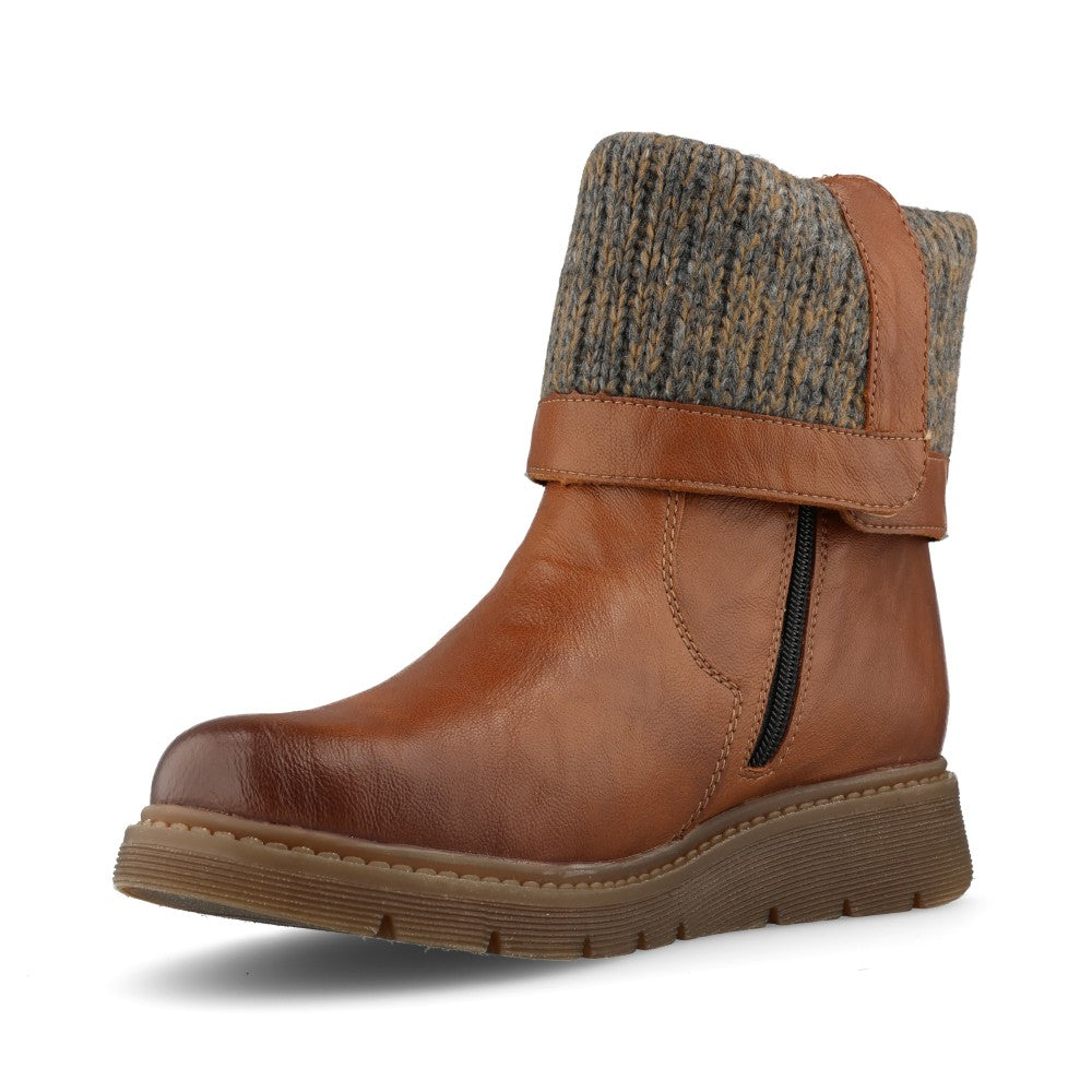 Remonte Ladies D3976-23 Ankle Boot In Brown