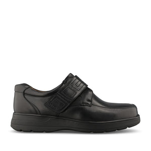 Mens Easy B Bahamas 89196 Velcro Shoe in Black