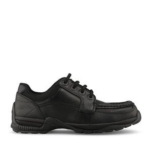 Start Rite Boys Dylan G-FIT Leather Laced Shoe in Black