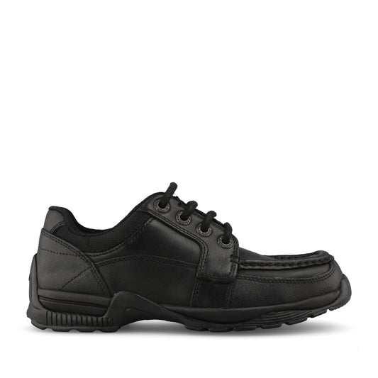 Start Rite Boys Dylan F-FIT Leather Laced Shoe in Black