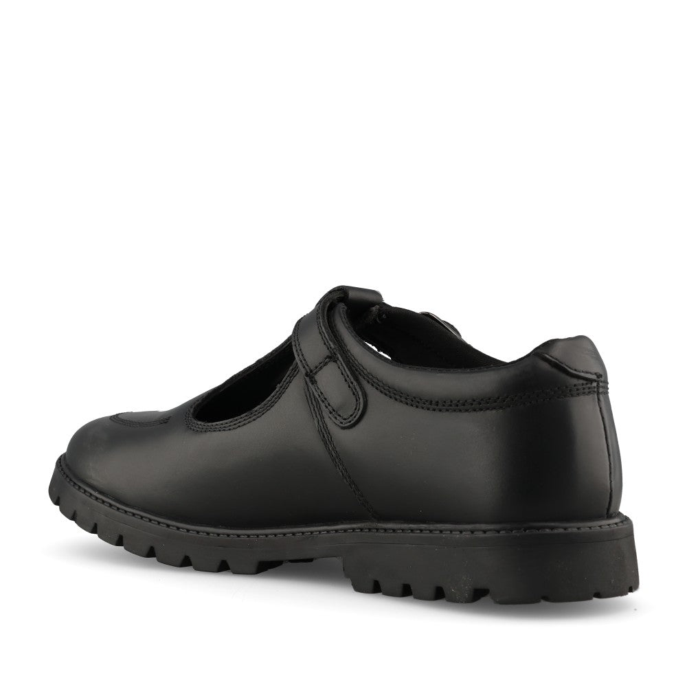 Girls Emily Laced Shoe In Black