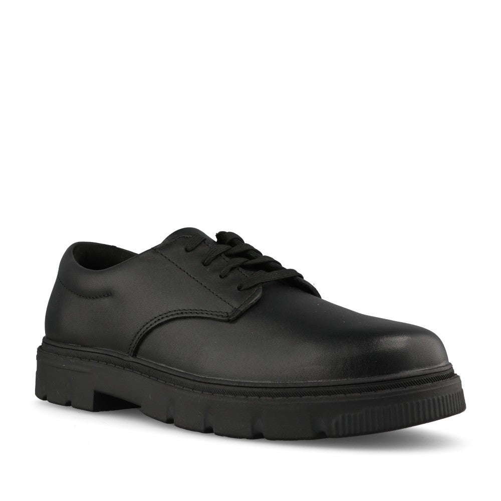 Boys Lorcam Loop Y Leather Laced Shoe In Kids F-Fit