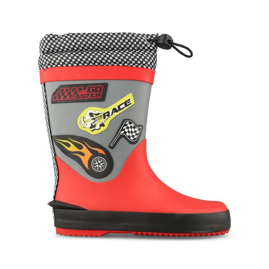 Clarks Boys Tarri Race K G-Fit Welly in Red