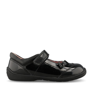 Start Rite Girls Twizzle F-FIT Patent Mary Jane in Black
