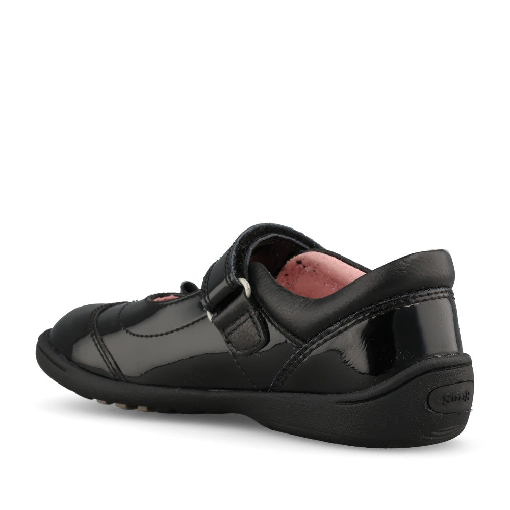 Start Rite Girls Twizzle Pat Mary Jane Shoe in Black