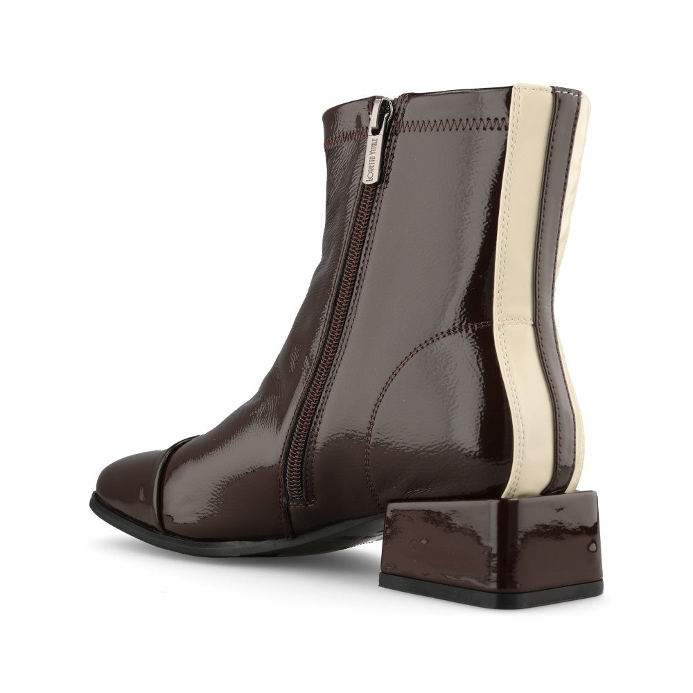 Loretta Vitale Ladies W5365 Ankle Boot In Brown