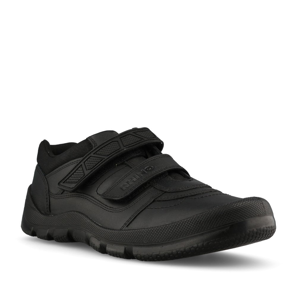 Start Rite Boys Warrior F-FIT Leather Double Strap in Black