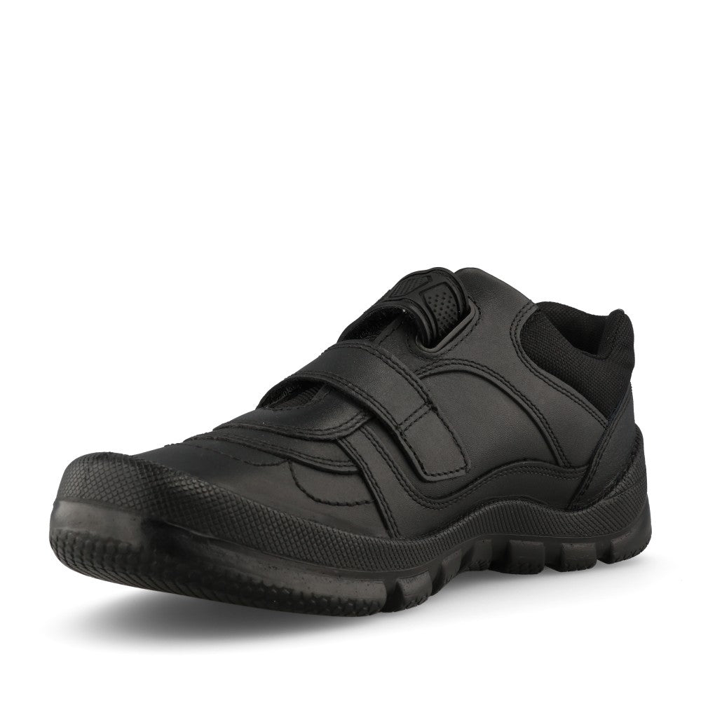 Start Rite Boys Warrior F-FIT Leather Double Strap in Black
